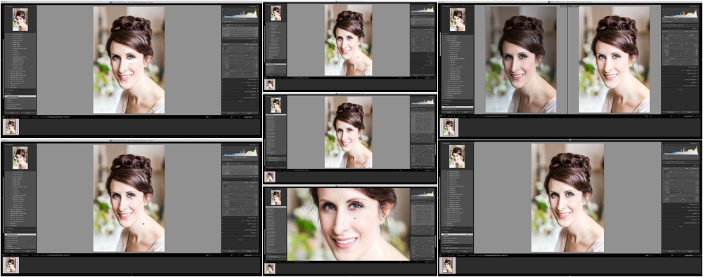 Beauty retouching using Lightroom